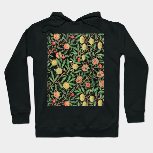 William Morris Fruit Pattern Hoodie by SybaDesign